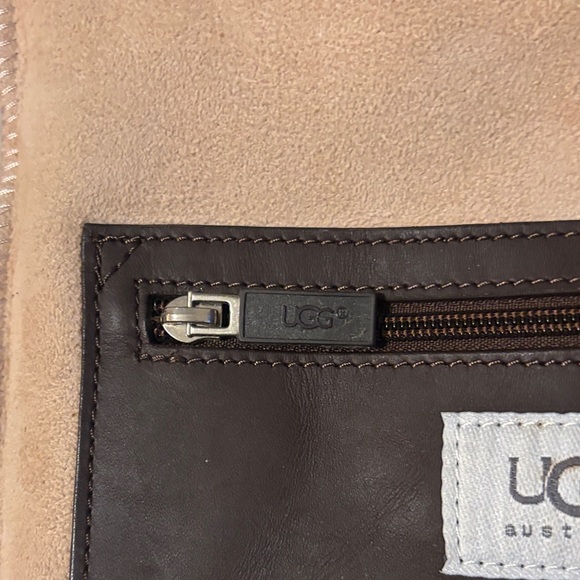 UGG Tan and Brown Shearling Crossbody Bag - Picture 8 of 10